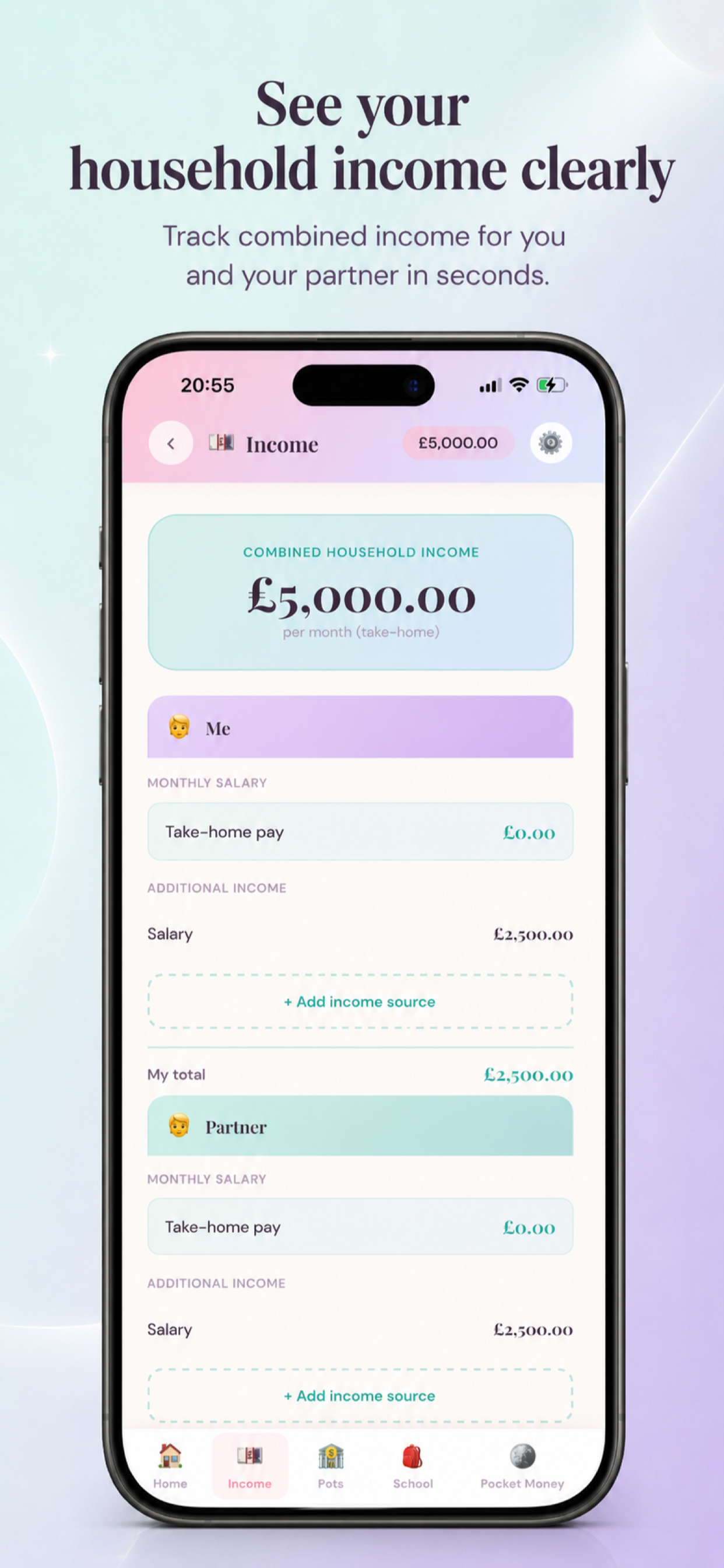 Family Budget AI income app store screenshot