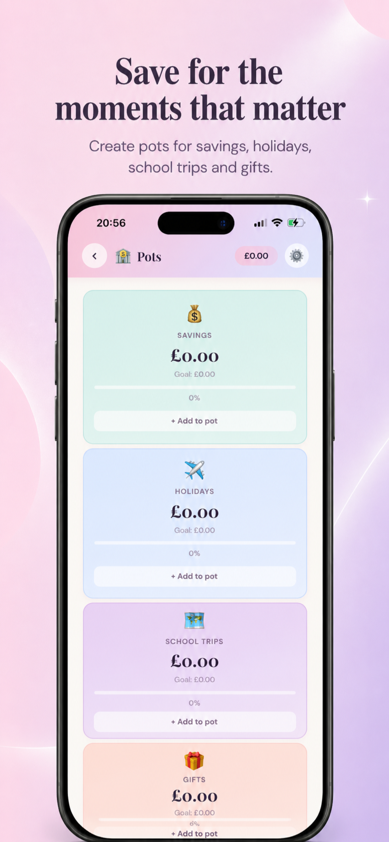 Family Budget AI savings pots app store screenshot